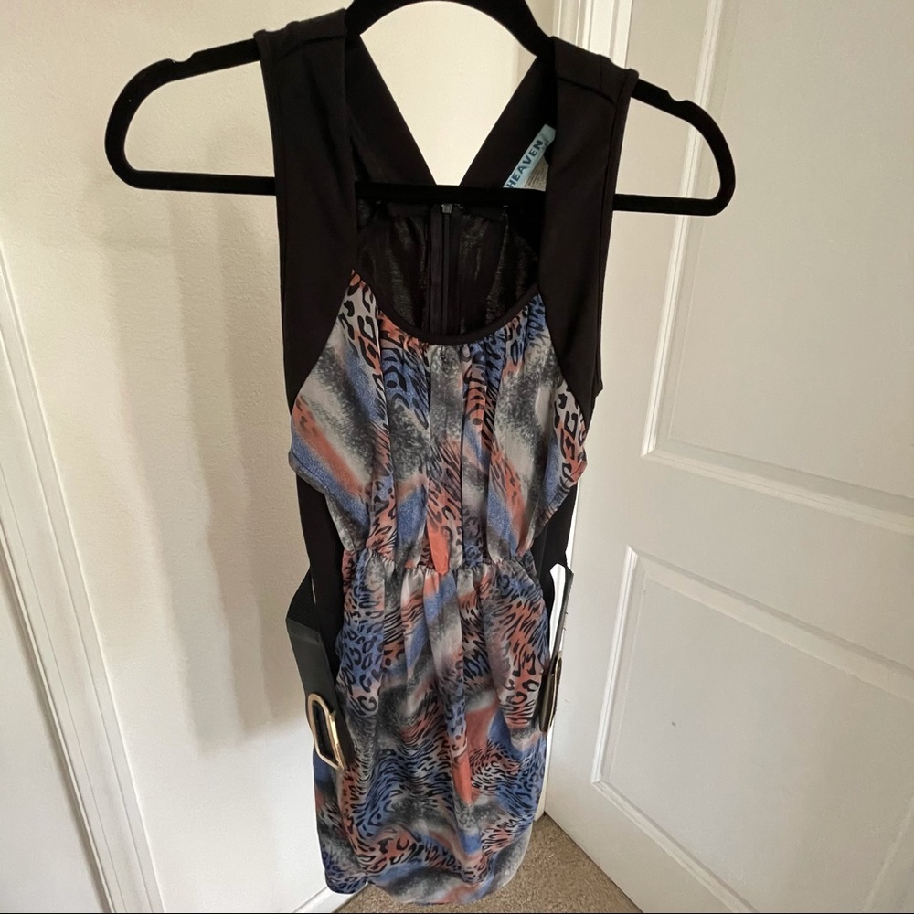 Colorful Belt Dress